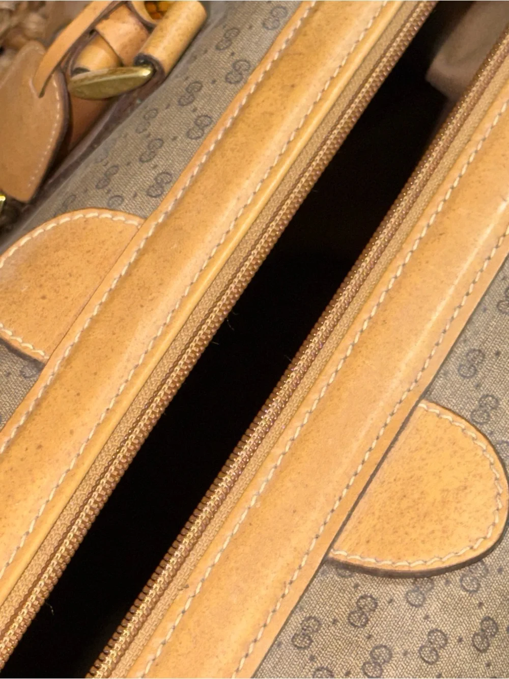 Vintage Gucci Micro GG Supreme Boston Travel Bag